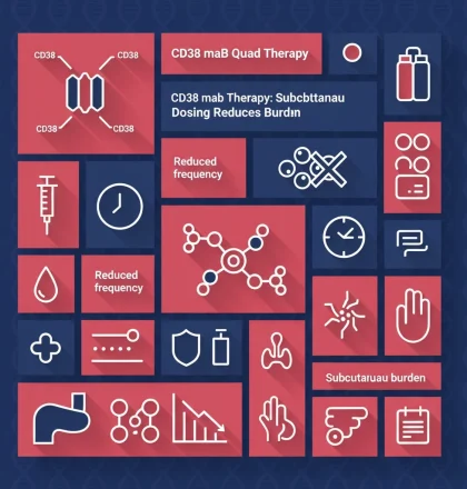 CD38 mAb Quad Therapy: Subcutaneous Dosing Reduces Burden
